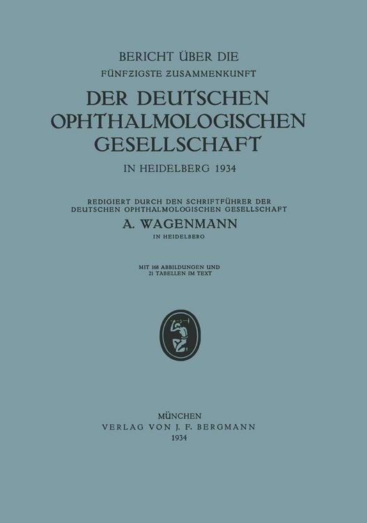 Produktbild: Bericht &uuml;ber die F&uuml;nfzigste Zusammenkunft der Deutschen Ophthalmologischen Gesellschaft in Heidelberg 1934