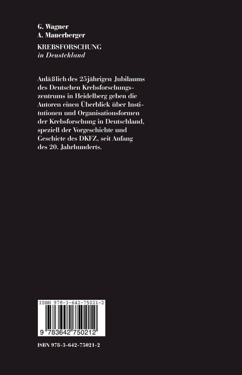 Produktbild: Krebsforschung in Deutschland