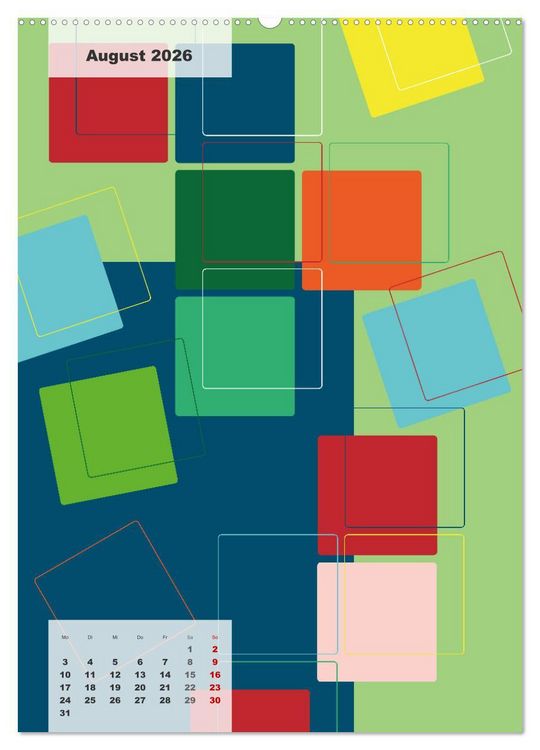 Produktbild: Geometrical ART (Wandkalender 2026 DIN A2 hoch), CALVENDO Monatskalender