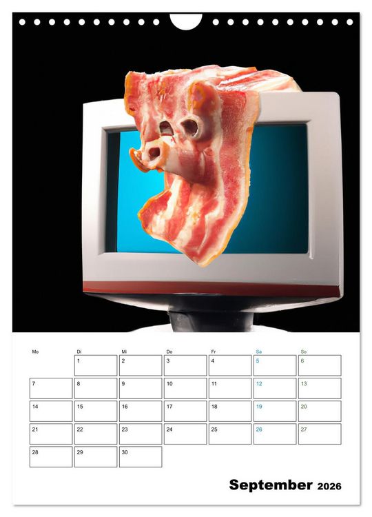 Produktbild: Bacon Kalender - Wir lieben Bacon (Wandkalender 2026 DIN A4 hoch), CALVENDO Monatskalender