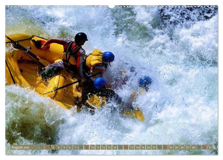 Produktbild: Faszination Wildwasser - Rafting (Wandkalender 2026 DIN A2 quer), CALVENDO Monatskalender