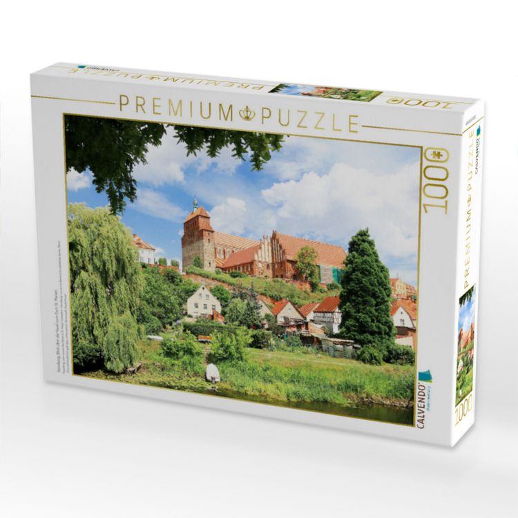 Produktbild: CALVENDO Puzzle Havelberg, Blick &uuml;ber die Havel zum Dom St. Marien | 1000 Teile Lege-Gr&ouml;&szlig;e 64x48cm Foto-Puzzle f&uuml;r gl&uuml;ckliche Stunden
