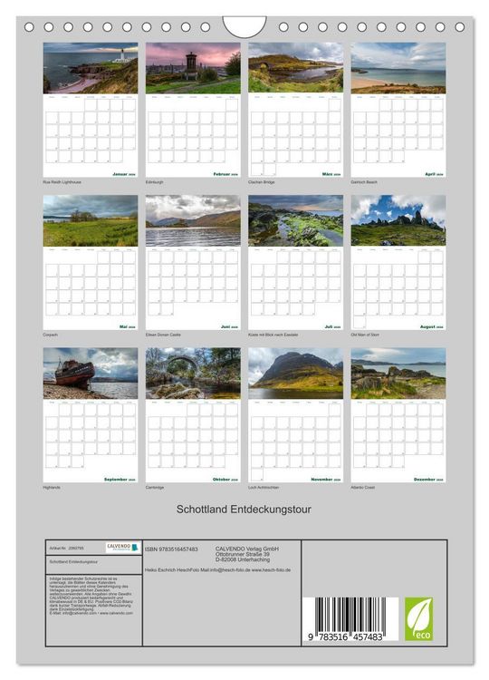 Produktbild: Schottland Entdeckungstour (Wandkalender 2026 DIN A4 hoch), CALVENDO Monatskalender