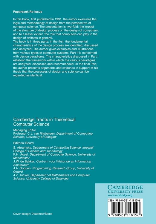 Produktbild: Design Theory and Computer Science