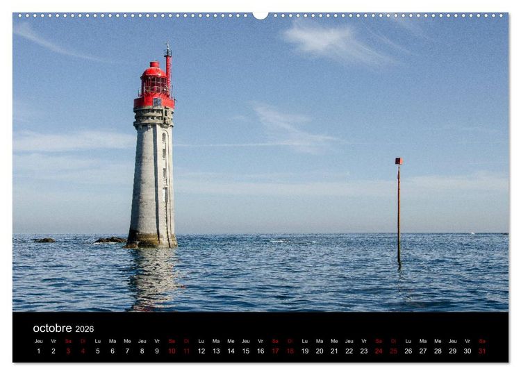 Produktbild: Saint-Malo au fil des mois (Calendrier mural 2026 DIN A2 vertical) calendrier de bureau