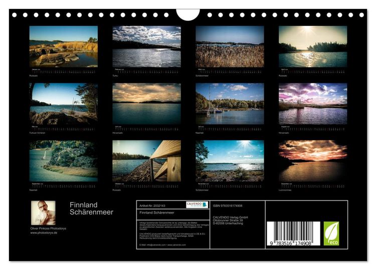 Produktbild: Finnland Sch&auml;renmeer (Wandkalender 2026 DIN A4 quer), CALVENDO Monatskalender