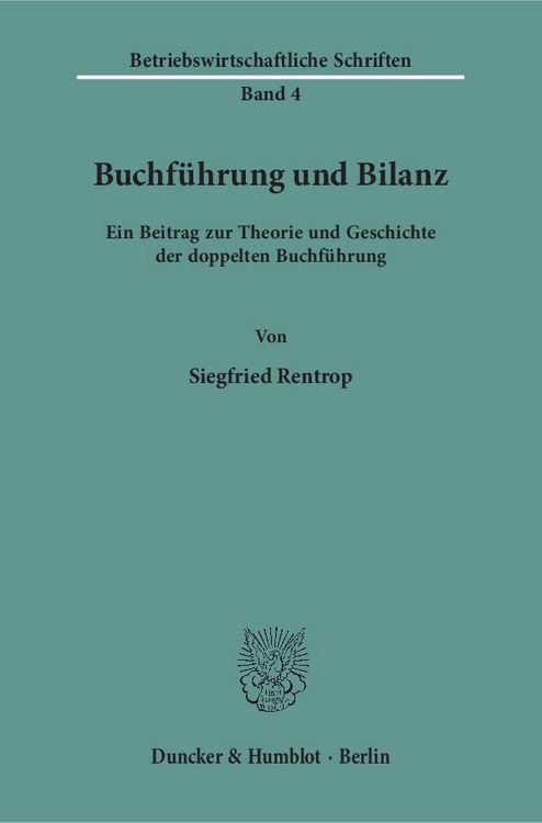 Produktbild: Buchf&uuml;hrung und Bilanz.