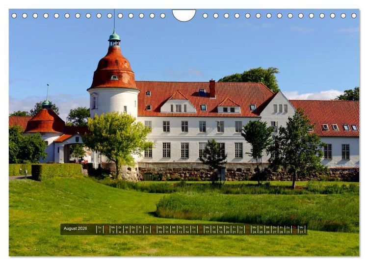 Produktbild: Schl&ouml;sser und Burgen in D&auml;nemark 2026 (Wandkalender 2026 DIN A4 quer), CALVENDO Monatskalender