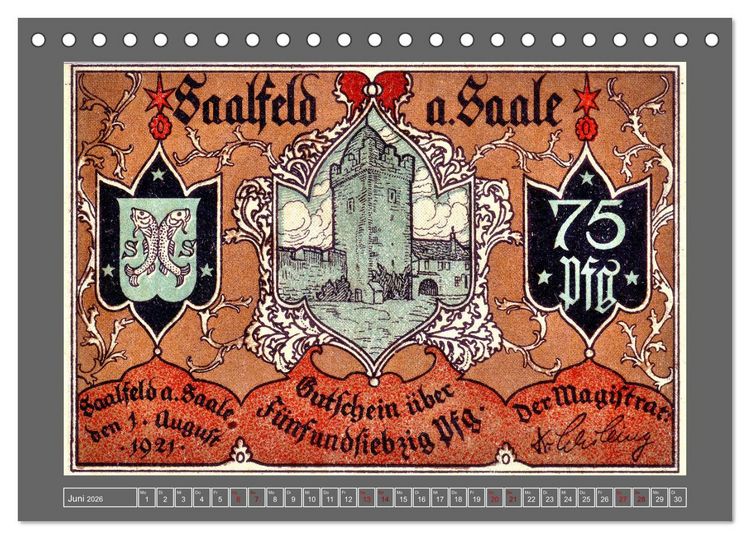 Produktbild: Gru&szlig; aus Saalfeld an der Saale (Tischkalender 2026 DIN A5 quer), CALVENDO Monatskalender