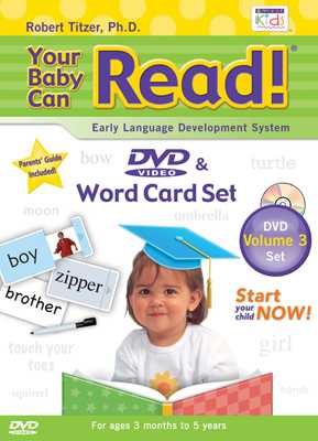 Produktbild: Your Baby Can Read DVD & Word Card Set, Volume 3: Early Language Development System with Cards and Pens/Pencils