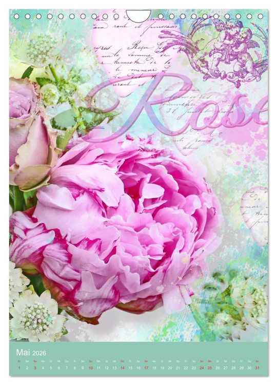 Produktbild: Vintagekunst Collagen (Wandkalender 2026 DIN A4 hoch), CALVENDO Monatskalender