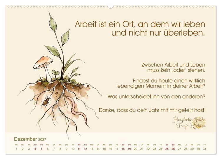 Produktbild: Arbeit ist Beziehung (Wandkalender 2027 DIN A2 quer), CALVENDO Monatskalender