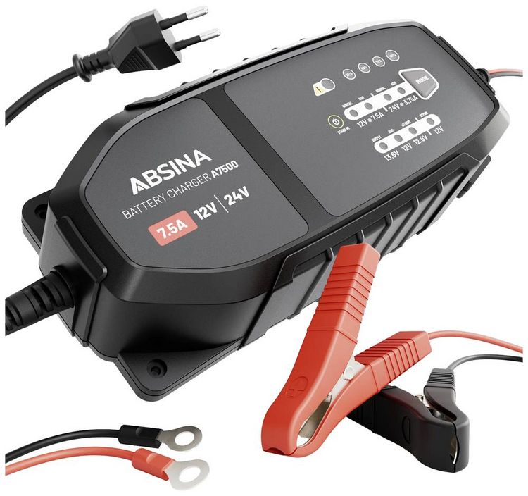 Produktbild: Absina 301015 Automatikladeger&auml;t 12 V, 24V 7.5A