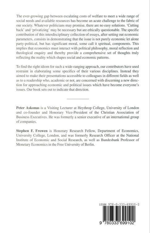 Produktbild: Welfare and Values