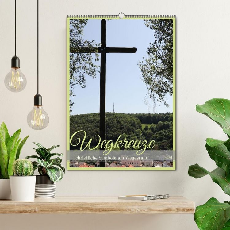 Produktbild: Wegkreuze - christliche Symbole am Wegesrand (Wandkalender 2026 DIN A2 hoch), CALVENDO Monatskalender