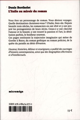 Produktbild: L'Italie au miroir du roman