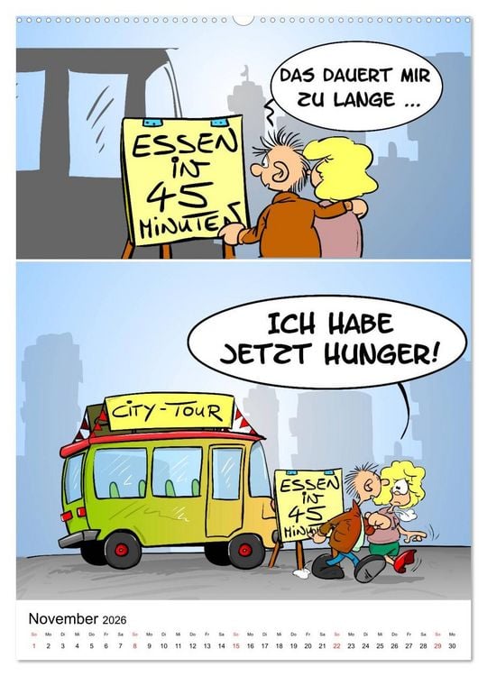 Produktbild: Trumix Cartoons - Nichts geht mehr (Wandkalender 2026 DIN A2 hoch), CALVENDO Monatskalender