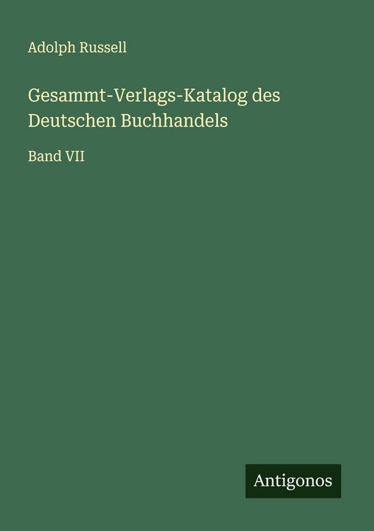 Produktbild: Gesammt-Verlags-Katalog des Deutschen Buchhandels