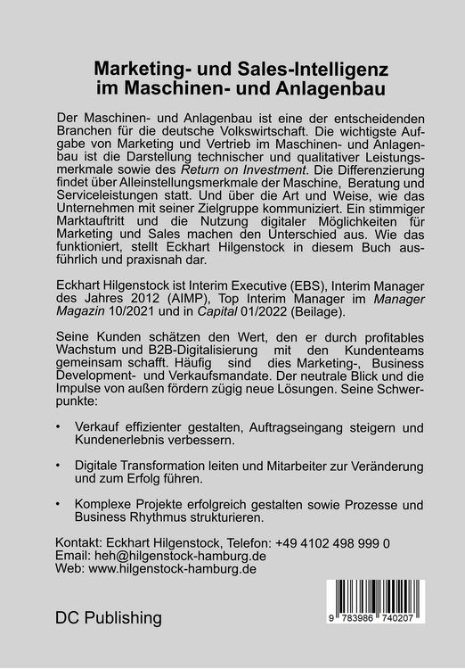 Produktbild: Marketing- und Sales-Intelligenz im Maschinen- und Anlagenbau