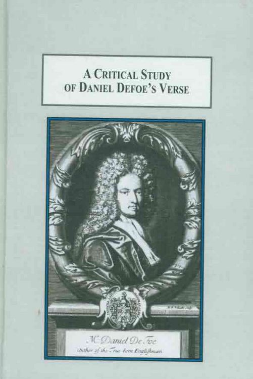 Produktbild: A Critical Study of Daniel Defoe's Verse