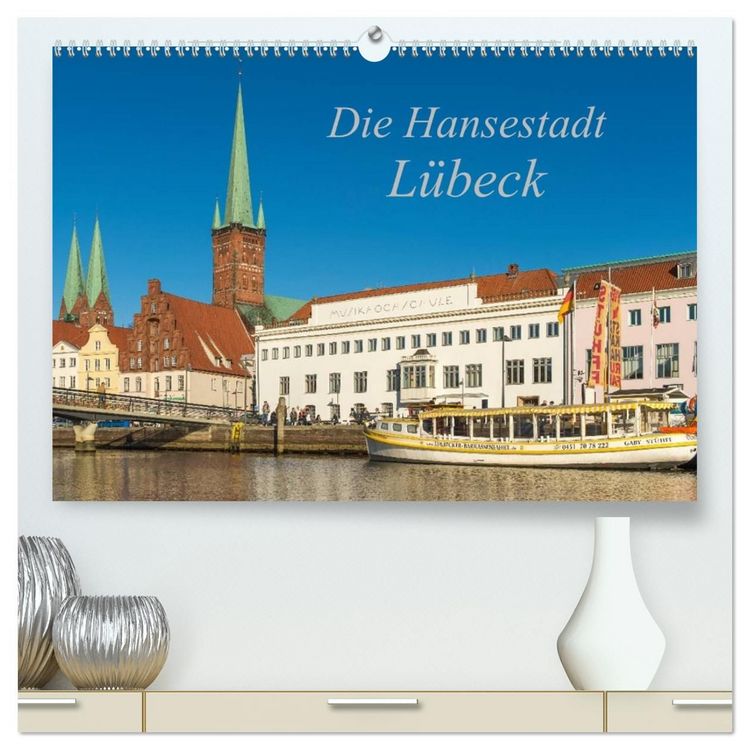 Produktbild: Die Hansestadt L&uuml;beck (hochwertiger Premium Wandkalender 2027 DIN A2 quer), Kunstdruck in Hochglanz