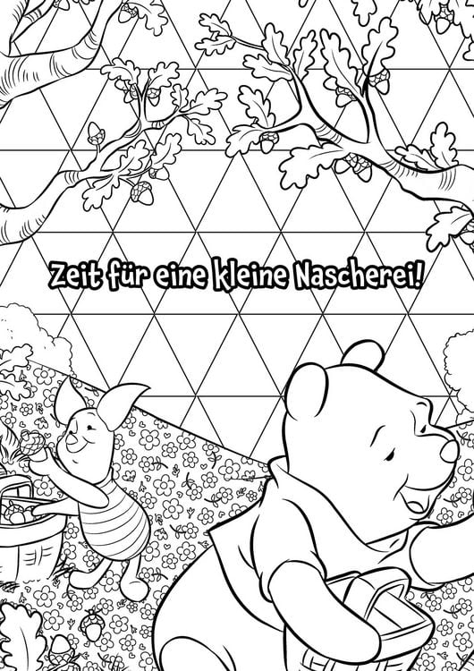 Produktbild: Disney Winnie Puuh: Malblock: &uuml;ber 60 wundervolle Motive zum Ausmalen!