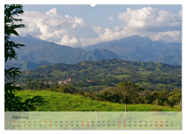 Produktbild: BEKANNTES UND UNBEKANNTES KOLUMBIEN (Wandkalender 2026 DIN A2 quer), CALVENDO Monatskalender