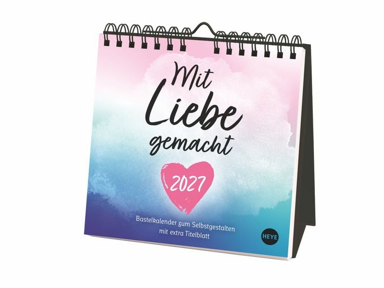 Produktbild: Kreativkalender zum Aufstellen Mit Liebe gemacht 2027