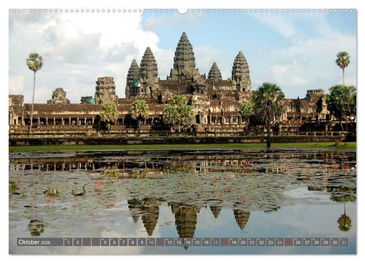 Produktbild: Kambodscha &bull; Angkor Wat (hochwertiger Premium Wandkalender 2026 DIN A2 quer), Kunstdruck in Hochglanz