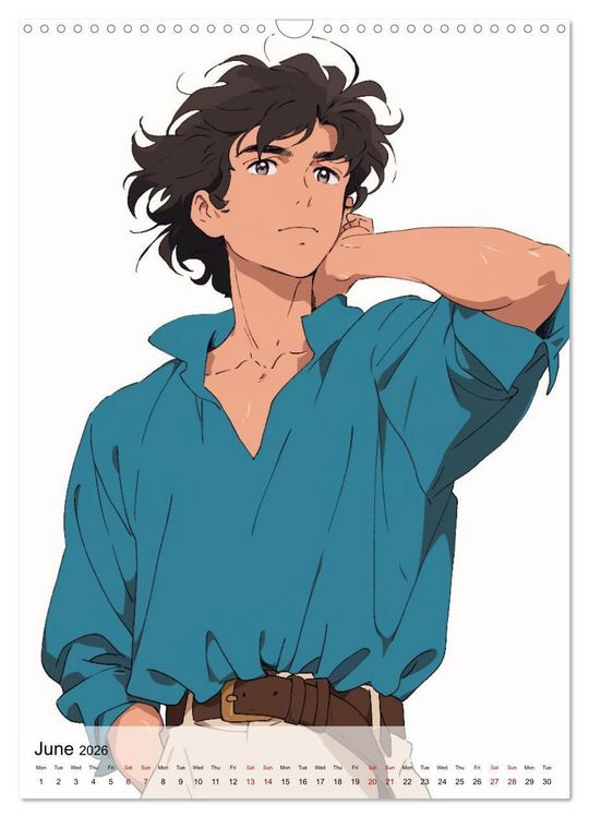Produktbild: Seductive Anime Men (Wall Calendar 2026 DIN A3 portrait), CALVENDO 12 Month Wall Calendar