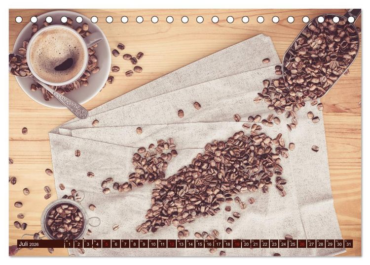 Produktbild: Auf einen Kaffee? (Tischkalender 2026 DIN A5 quer), CALVENDO Monatskalender