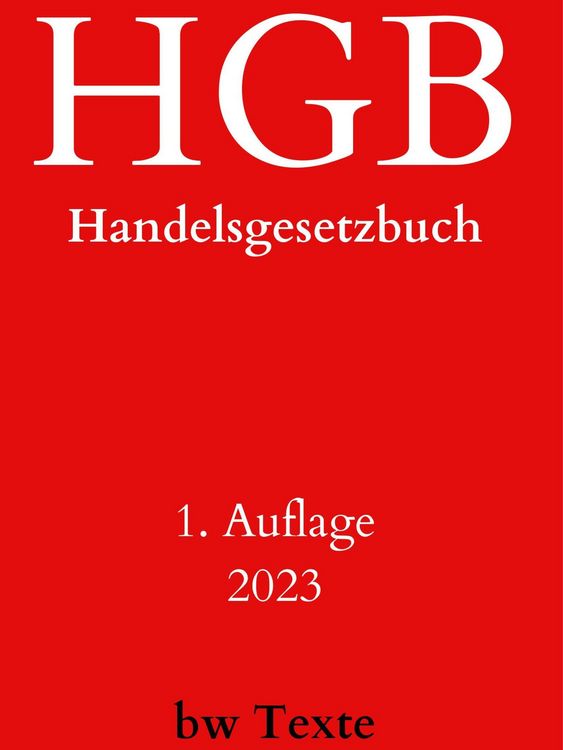 Produktbild: HGB-Handelsgesetzbuch