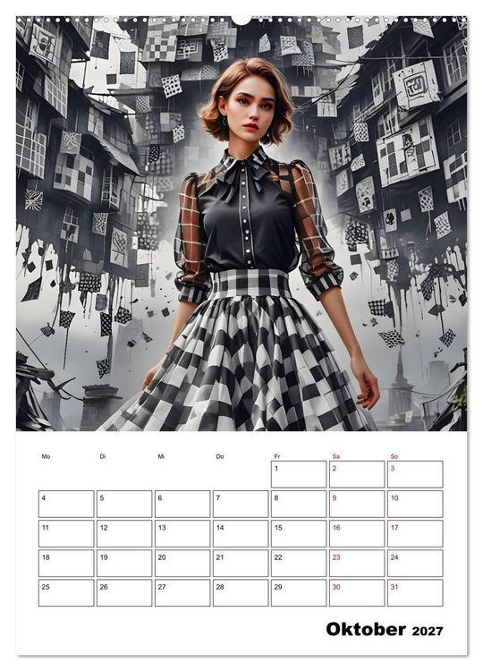 Produktbild: Schachspiel der Mode (hochwertiger Premium Wandkalender 2027 DIN A2 hoch), Kunstdruck in Hochglanz