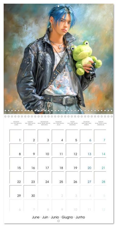 Produktbild: Des peluches - Inspir&eacute;es du style Manga (Calendrier mural carr&eacute; 2026 30x30 cm) Calendrier double avec une page pour vos prises de notes