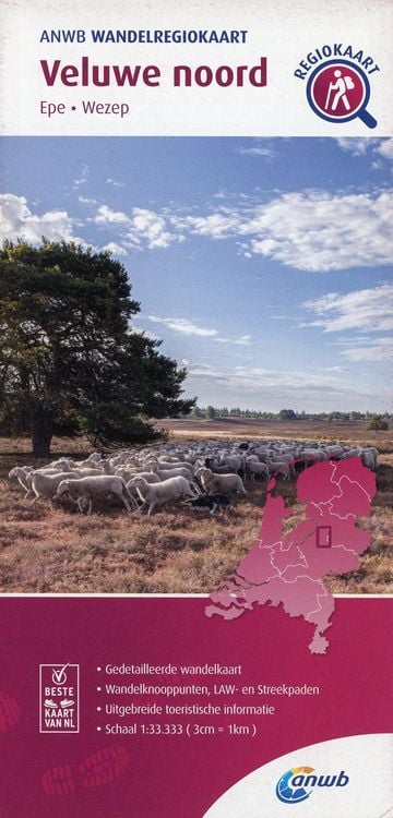 Produktbild: Veluwe noord (Epe/Wezep) 1:33 000