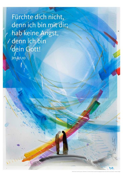 Produktbild: Jahreslosung Eberhard M&uuml;nch 2027, Kunstdruck 63 x 92 cm