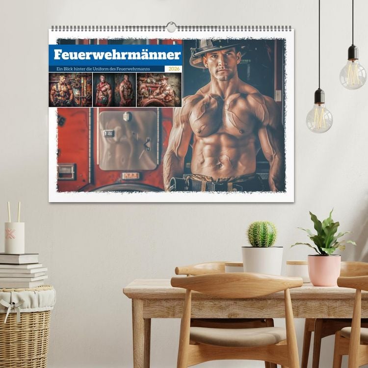 Produktbild: Feuerwehrm&auml;nner (Wandkalender 2026 DIN A2 quer), CALVENDO Monatskalender