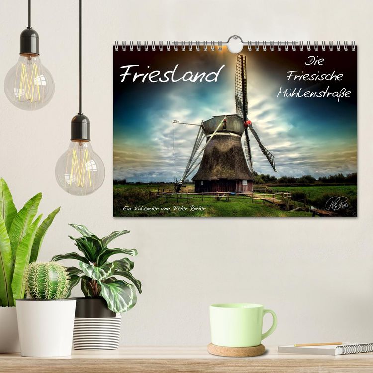 Produktbild: Friesland - Die Friesische M&uuml;hlenstra&szlig;e (Wandkalender 2026 DIN A4 quer), CALVENDO Monatskalender