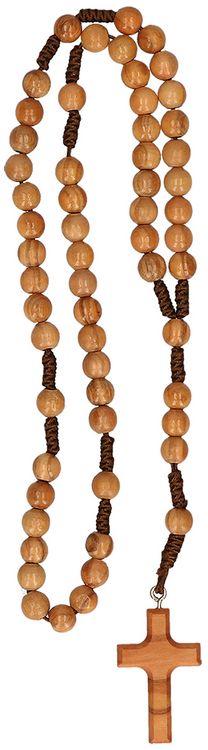 Produktbild: Rosenkranz Olivenholzperlen 33 cm