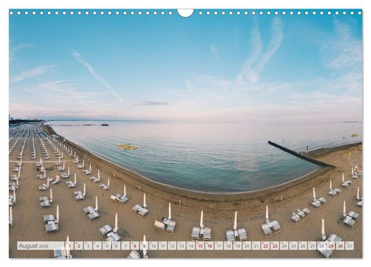 Produktbild: Lignano in Italien. Sommer Strand und Meer (Wandkalender 2026 DIN A3 quer), CALVENDO Monatskalender