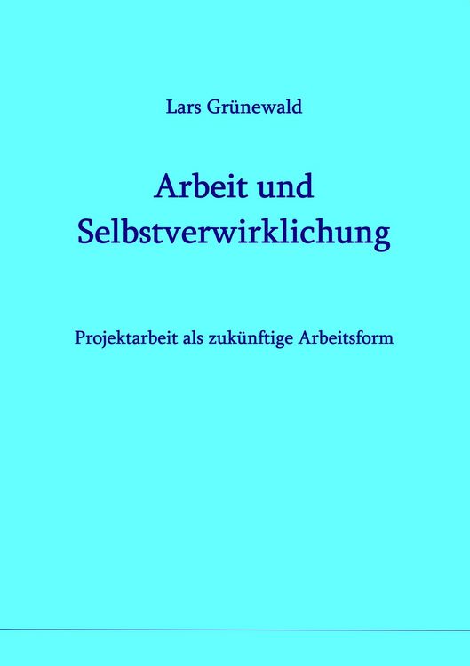 Produktbild: Arbeit und Selbstverwirklichung