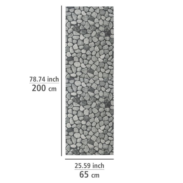 Produktbild: Badematte Sassi, 65 x 200 cm, zuschneidbar