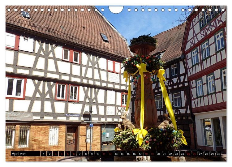 Produktbild: Sehenswertes Bensheim an der Bergstra&szlig;e (Wandkalender 2026 DIN A4 quer), CALVENDO Monatskalender