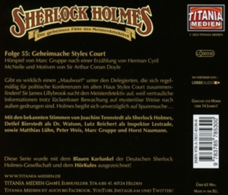 Produktbild: Sherlock Holmes - Folge 55