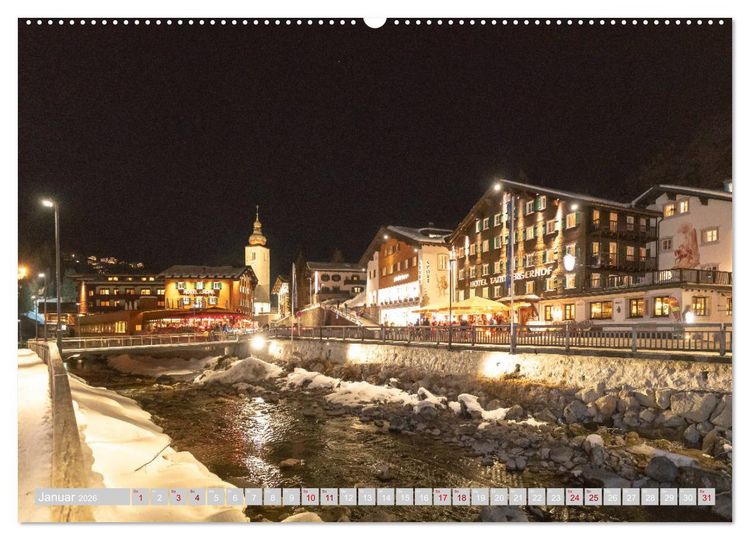 Produktbild: Lech am Arlberg - Winterzauber f&uuml;r das ganze Jahr (hochwertiger Premium Wandkalender 2026 DIN A2 quer), Kunstdruck in Hochglanz