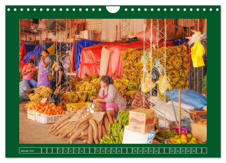 Produktbild: Bolivien - Marktimpressionen (Wandkalender 2027 DIN A4 quer), CALVENDO Monatskalender