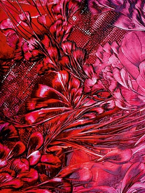 Produktbild: CALVENDO Puzzle Kraft der Farbe- Rot 1000 Teile Puzzle hoch | 1000 Teile Lege-Gr&ouml;&szlig;e 64 &times; 48 cm Foto-Puzzle f&uuml;r gl&uuml;ckliche Stunden