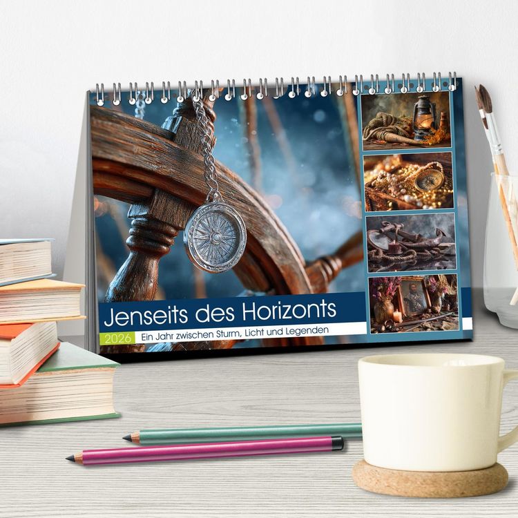 Produktbild: Jenseits des Horizonts (Tischkalender 2026 DIN A5 quer), CALVENDO Monatskalender