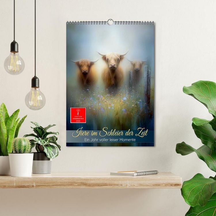 Produktbild: Tiere im Schleier der Zeit (Wandkalender 2026 DIN A3 hoch), CALVENDO Monatskalender