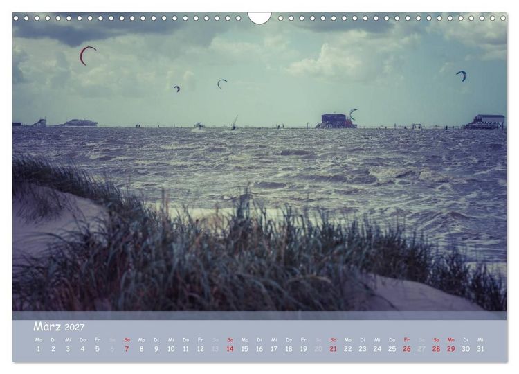 Produktbild: Mein St.Peter-Ording (Wandkalender 2027 DIN A3 quer), CALVENDO Monatskalender